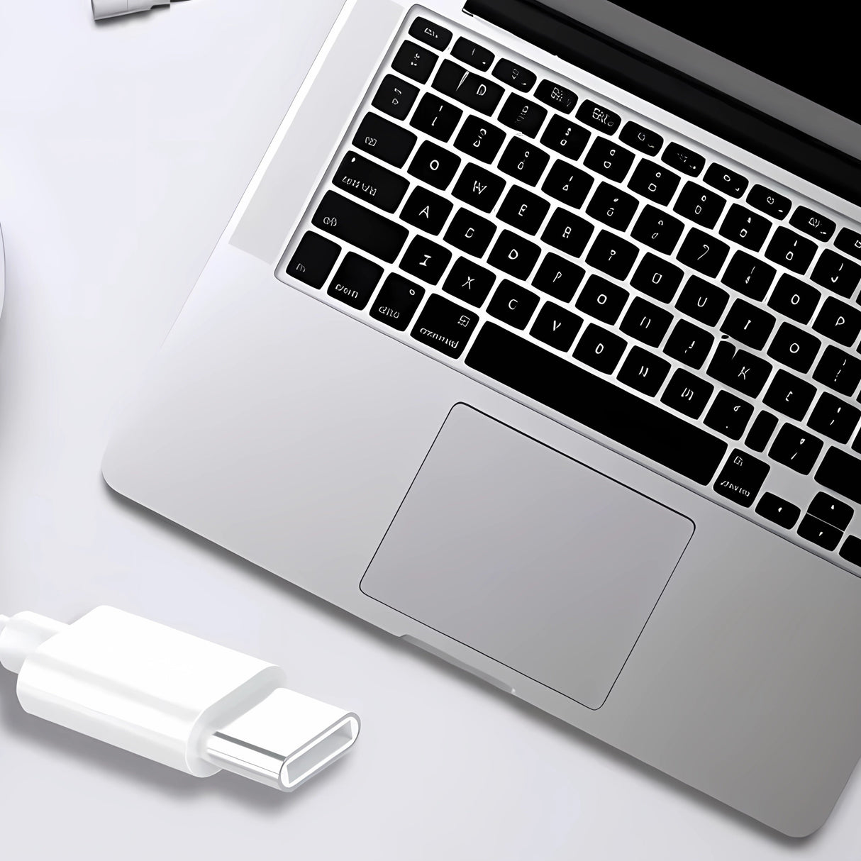Bervolo® USB-C to USB-C Charging Cable, PD 60W, Fast Charging for Any USB-C Laptop, Phone, or Tablet, 1 M, White
