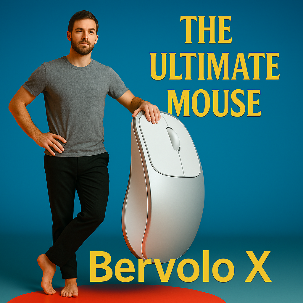 Dual Mouse Bervolo Metal X, Silver