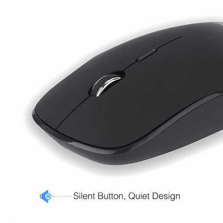 Bervolo Combo Keyboard and Mouse, Black