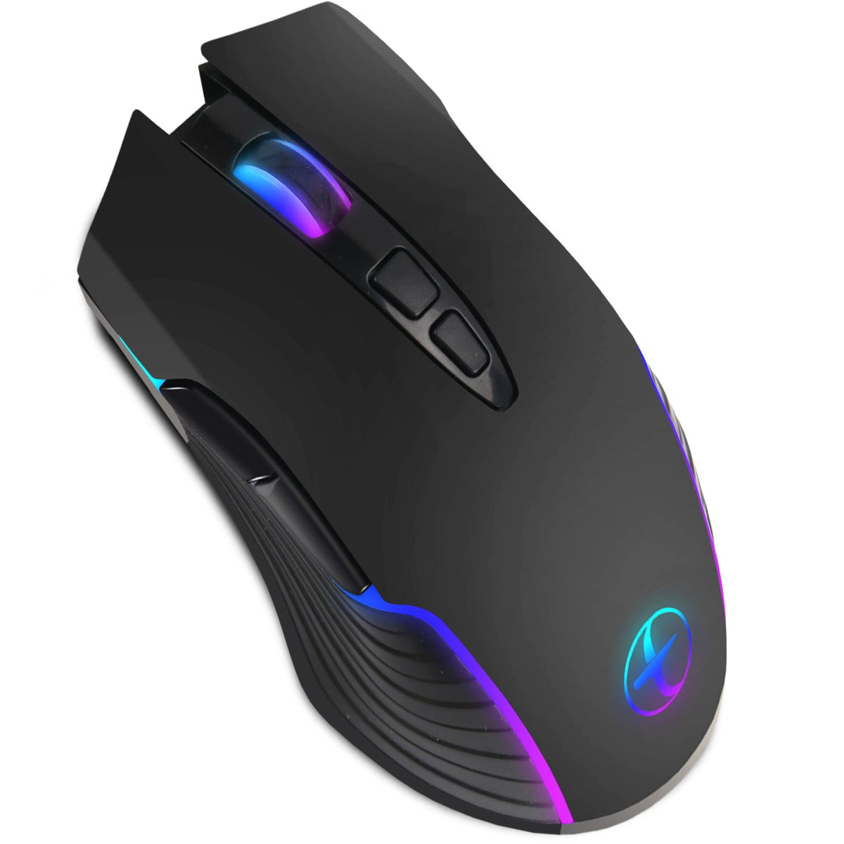 Bervolo® Office Mouse Jiggler, Simulates Cursor Movement, Undetectable, RGB, Plug & Play, Black