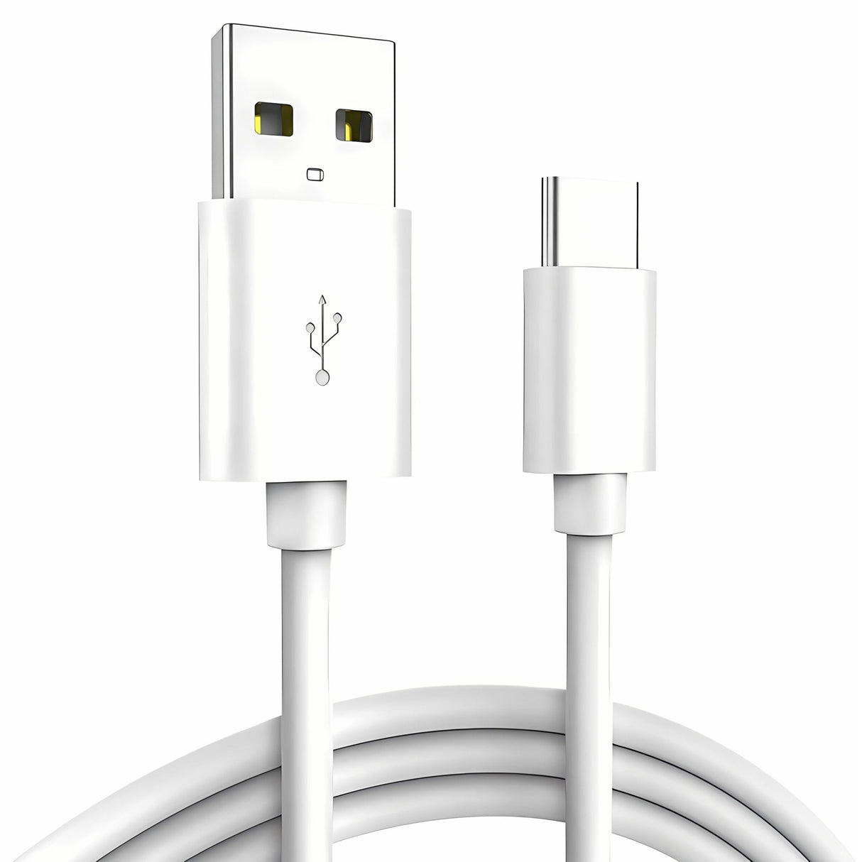 Bervolo Data and Fast Charging Cable Type-C Type-C, USB to Type-C, Fast Charge, 0.3 m, Universal Compatibility, Premium Durable Material, White