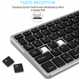 Bervolo Rechargeable Bluetooth Keyboard, Black