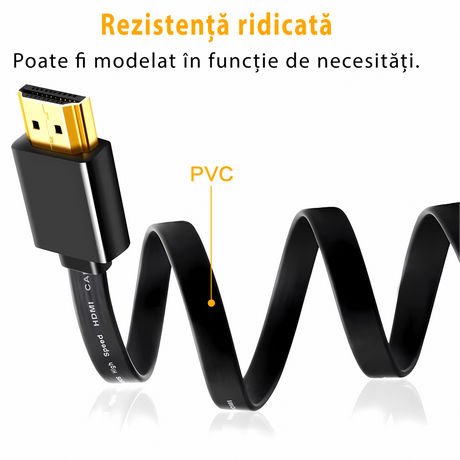 HDMI Cable Bervolo High-Speed with Ethernet, E 469776, AWM Style 30V VW-1, 50 cm