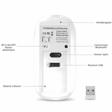 Dual Mouse Bervolo Metal X, Blue