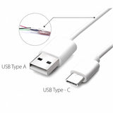 Bervolo Data and Fast Charging Cable Type-C Type-C, USB to Type-C, Fast Charge, 0.3 m, Universal Compatibility, Premium Durable Material, White