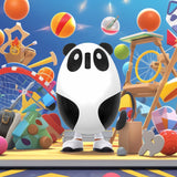 Bervolo® Panda Kids Mouse – Rechargeable, Wireless USB 2.4 GHz, 3000 DPI, 3 Buttons, Silent Click, Ergonomic, for Right and Left-Handed Users, White