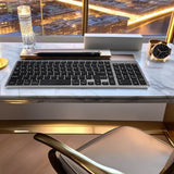 Bervolo® Rechargeable Bluetooth Keyboard – Scissor Switch, Multimedia Keys, Universal Compatibility, Windows/Mac/iOS/Android, Black